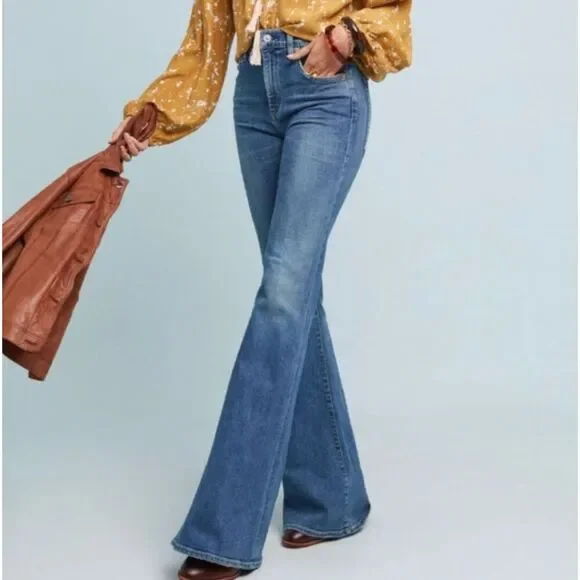 パンツ CITIZENS OF HUMANITY SUPER FLARE DENIM Citizens of Humanity Chloe Petite Mid Rise Super Flare Jeans